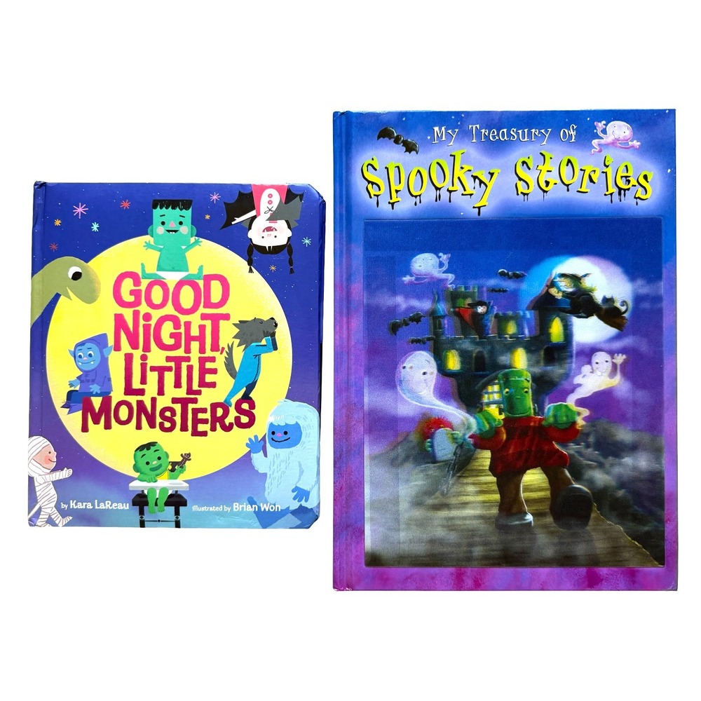 My Treasury "Spooky Stories" & "Good Night Little Monsters" 2 Hardcover Books